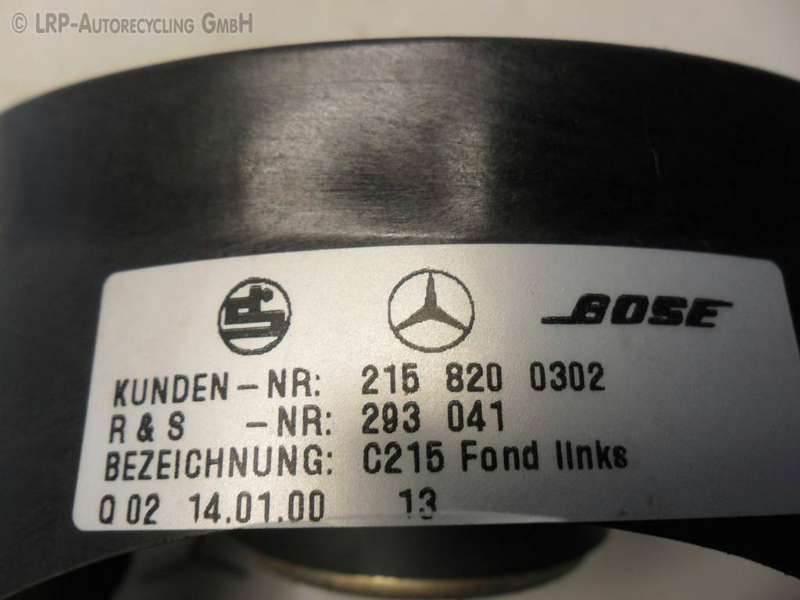 Mercedes Benz C215 Lautsprecher hinten Tür links 2158200302 original